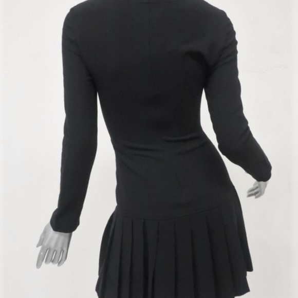 Givenchy Lace-Up Dress Black Stretch Wool - Picture 7 of 8